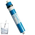 Huining 100GPD RO Membrane 1812/2012 Residential Reverse Osmosis Membrane Water Filter Cartrige Replacement for Home Drinking Water Filtration System Household Under Sink Water Purifier
