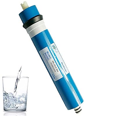 Huining 100GPD RO Membrane 1812/2012 Residential Reverse Osmosis Membrane Water Filter Cartrige Replacement for Home Drinking Water Filtration System Household Under Sink Water Purifier
