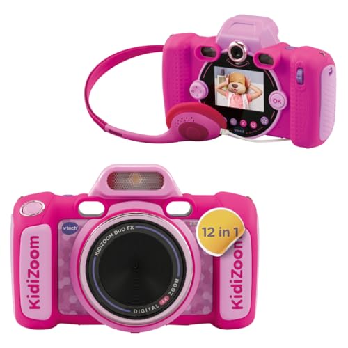 VTech KidiZoom Duo FX in Pink – Robuste Digitalkamera mit kreativen Apps und Spielfunktionen – Für Kinder von 4-10 Jahren VTech KidiZoom Duo FX in Pink – Robuste Digitalkamera mit kreativen Apps und Spielfunktionen – Für Kinder von 4-10 Jahren