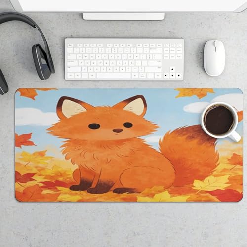 Burnt Orange Desk Pad Escritorio Impermeable Grande miniatura 5