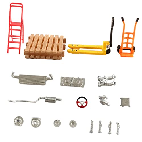 EHJRE 2X 1/64 Scale Car Repair Workshop Layout Diorama Model