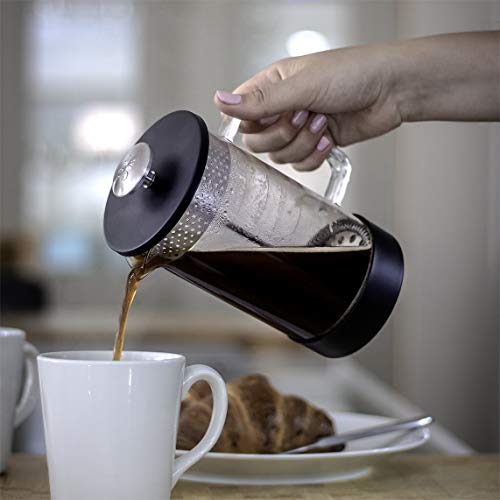 Barista & Co BC049-019 Cafetera, Vidrio Acero Inoxidable, Negro - Imagen 6