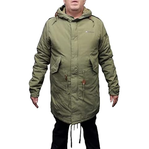 Lambretta Clothing Mens M 51 Fishtail Parka (Large, Khaki) Cover