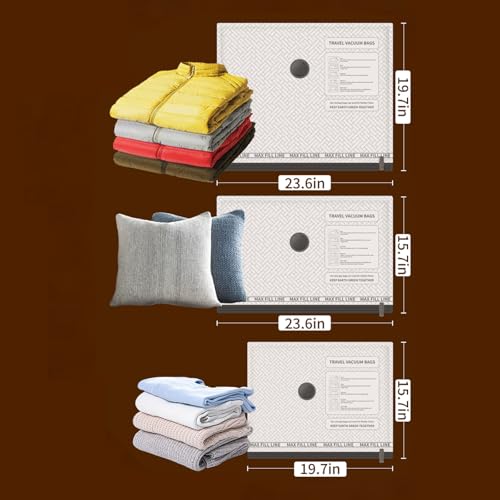 Bolsas de compresión al vacío portátiles para solucionar la falta de espacio 4