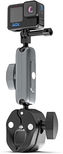 SUREWO Soporte de abrazadera para manillar, soporte de poste de bicicleta de motocicleta con cabezal de bola flexible 360 compatible con GoPro Hero disponible en Yaxa Peru