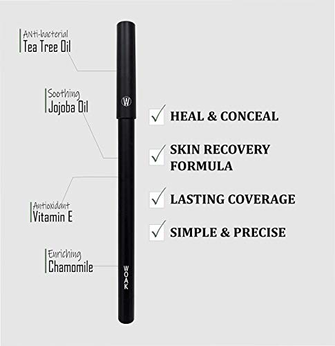 Woak Stealth Fighter Pen - Concealer For Men – Hybrid Skin Care - Hide And Fight Blemishes (Medium) #TOP2