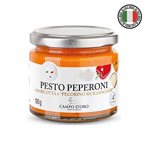 Pepper Pesto With Ricotta & Pecorino Siciliano DOP