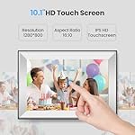 Frameo Digital Picture Frame 10.1 Inch Smart WiFi Digital Photo Frame, IPS Touch Screen, 32GB, Electronic Slideshow, Load from Phone App, Auto-Rotate, for Grandparents & Mothers Day - Image 2