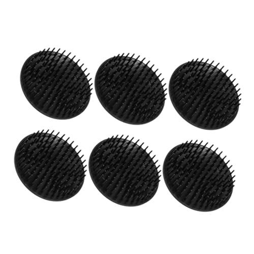 TOYZFRIENDY Cepillo Cuero Cabelludo y Masajeador Redondo Para Champú 6 Piezas Portátil, Para Mujer, Limpieza Profunda y Masaje Relajante En Ducha y Hogar