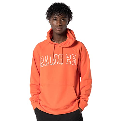 Sweat à capuche en tissu ORGANICA orange taille M fini les vêtements ternes et rêches