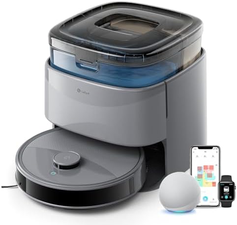 LEFANT M3 MAX Robot Aspirapolvere Lavapavimenti con Mappatura, Navigazione dToF, Evitamento Ostacoli PSD, 20.000Pa, Stazione Base All-in-one, Auto-Svuotamento, Asciugatura, WiFi 2.4G/5G, Alexa/APP