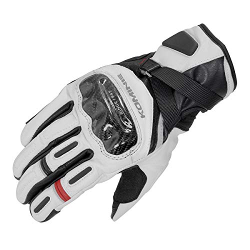 コミネ(KOMINE) バイク プロテクトウインドプルーフレザーグローブHG L Grey/Black 06-844 GK-844