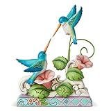 Enesco Jim Shore Heartwood Creek Hummingbirds on Floral Vine Figurine, 6.75 Inch, Multicolor