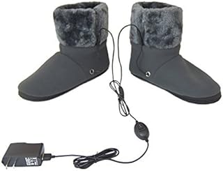 ObboMed MF-2305L Far Infrared Carbon Fiber Heated Foot Warmer/Boots/Slipper, USB 5V 10W â€“ Auto Off, Size L: #45.5 (fits Foot up to 45.5)