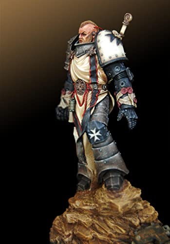 Figura de resina caballero antiguo 1:24 sin pintar miniatura 1