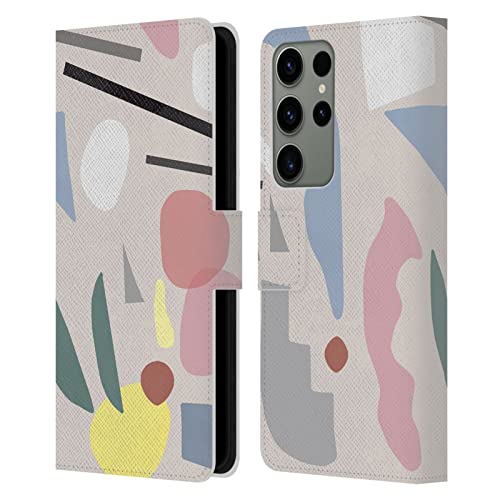 Étui Galaxy S23 Ultra portefeuille en cuir premium aux finitions Pastel Ninola