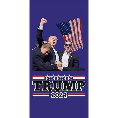 Island Gear Donald Trump 2024 Beach Towel 30 x 60 inch Make America Great 100% Cotton Pool Towel, Travel, Camping, Lake… Cover