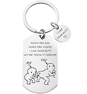 Funny Keyring Romantic Valentines Keychain for Her Him Boyfriend Girlfriend Husband Wife Couple Lover Keyring Birthday Christmas Anniversary Keyring