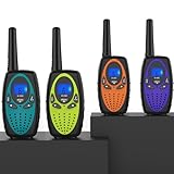 Topsung Walkie Talkies Long Range, M880 Two Way Radio for Adults with LCD Screen/Resistance Wakie-Talkies with Noise Cancelling for Men Women Outdoor (Blue YellowGreen Red Orange)