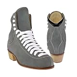 WIFA Rollschuhe aus Leder Street Suede Flieder (Grau, 43)