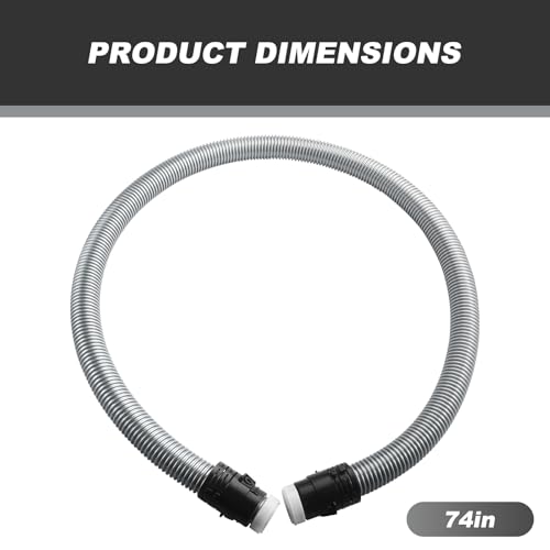 Image of Compatible with Miele Vacuum Cleaner Miele Classic C1 Suction Hose - 07736191 Pipe Grey 1.6m