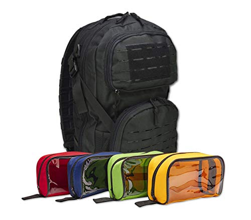 Lightning X Premium Tactical Medic Backpack w/Modular Pouches & Hydration Port (Stealth Black) Large - Lightning X Products