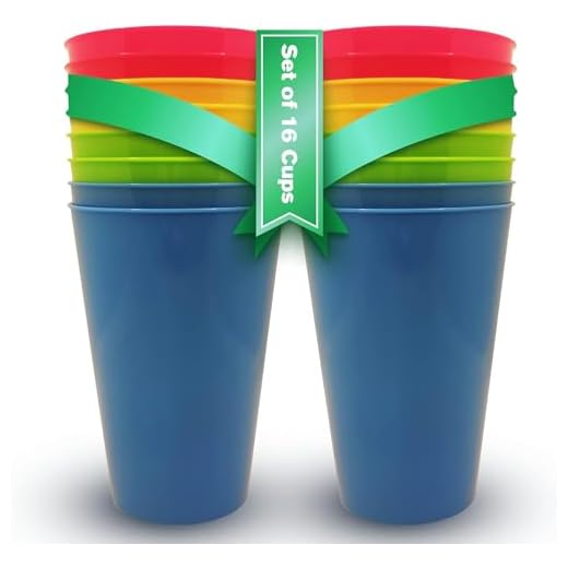Vasos Plastico Duro Niños y Adultos (8 uds) Vasos Libres de BPA 450ml Vasos Camping Plastico Colores. Vasos Plastico Duro Reutilizables para Fiestas