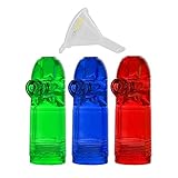 3 Pack | Premium 1.5g Tall Snuff Acrylic Bullet Spices and Sweetener Portable Travel Storage comes...