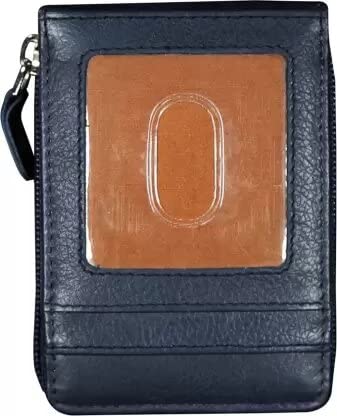 Image of MAESTRA Unisex Multi Pockets RFID Scan Protection ID Credit Card Holder Hard Case Travel Wallet Purse Organizer (Steel Blue)
