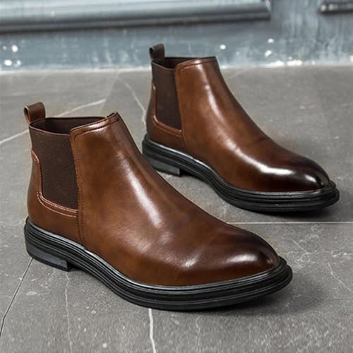 Dress Shoes For Men Men's Italian Leather Chelsea Boots Stylish Ankle Boots for Autumn Winter Office Wear3