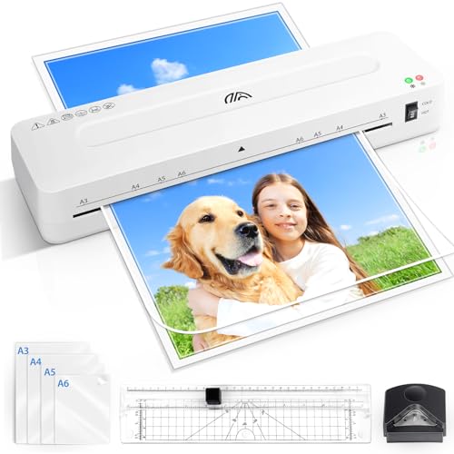 GLADTOP A3 Laminator Machine, 5-in-1 with Trimmer & Corner Rounder
