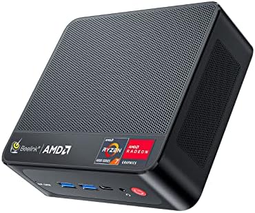 Beelink SER5 Versatile Mini PC, AMD Ryzen 5 5500U(up to 4.0GHz) 6C/12T, Mini Computer 16GB DDR4 RAM 500GB NVME SSD, Mini Desktop Computer 4K@60Hz Triple Screen Display WiFi6 BT5.2,W11 Pro