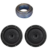 Kicker (2) 52CVT12 CompVT 12-Inch (300mm) Subwoofers, 2-Ohm w/Speaker Wire Bundle