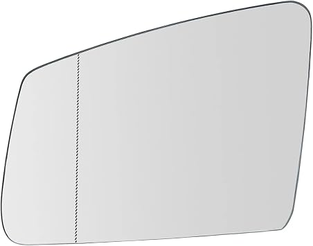 Left Driver Side Heated Mirror Glass Replacement For Mercedes-Benz S/C/E-class W212 W204 W221- Power Heated, with Backing Plate