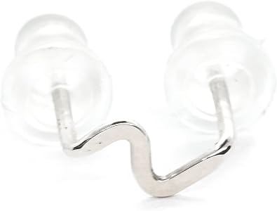 Double Lobe Lightning Bolt Piercing Multiple Flash Earring 2 Hole Stud Thunderbolt Post Ear Jewelry