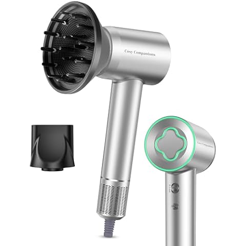 Professional Ionic Blowdryer with Magnetice Nozzle, Hairdryer for Home&Travel Cover
