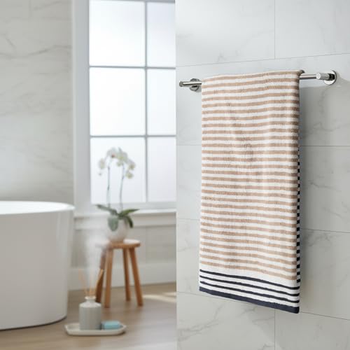 Image of MYTRIDENT Symphony of Threads Towel for Bath, 75 cm x 150 cm, 100% Cotton, 625 GSM, Super Soft, Absorbent, Ligne