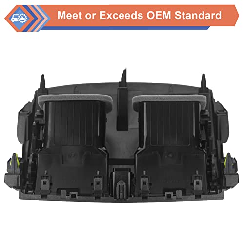 Upgrade Adjustable Air Volume Center Dash A/C Outlet Air Vent Panel With Hand Wheels Compatible With 2008-2013 Toyota Corolla, Replace#55670-02160 55663-02060 #TOP3