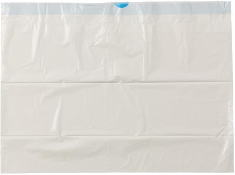 Caring Disposable Commode Liners 50 Count Universal Fit Toilet Liners for Bedside Commodes, Camping, Travel & More Leak-Proof, Easy-Tie Bags