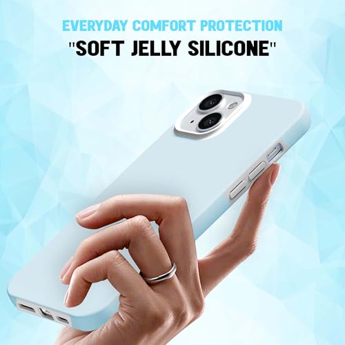 Image of Kratos Soft Silicone Case Cover Compatible with iPhone 15 Plus - Everyday Comfort Protection, Wireless Magnetic Charging Case with Raised Edge Camera & Screen Protection, Shock-Resistant Design