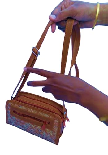 Image of han bag bamboo (SQUARE) Bamboo Bags for Women - Handmade Wicker Woven Purse Handbag