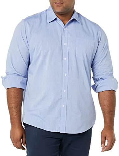 Men's Long-Sleeve Poplin Shirt - Regular Fit