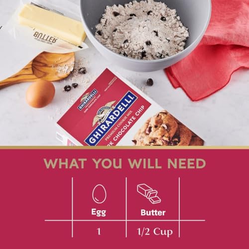 Image of Ghirardelli Dark Chocolate Chip Premium Mix, Includes Chocolate Chips, 16.75 oz Boxes (Pack of 12)