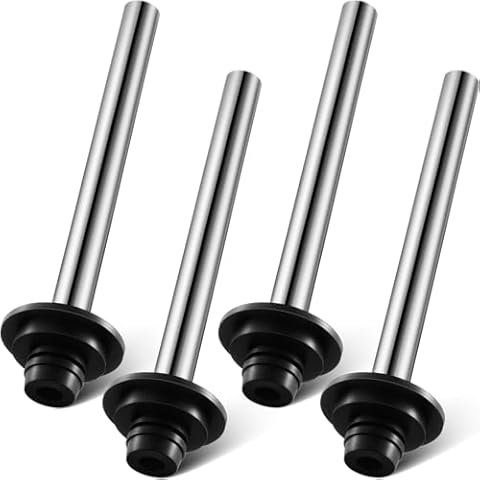 Tandefio 4 Pcs Universal Bar Sink Overflow Pipe Stainless Steel Sink Strainer Pipe Bar Sink Stopper Overflow Sink Plug Bathroom Pipes Fittings for Kitchen Commercial 1", 1-1/4", 1-1/2" Drain Cover
