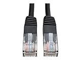 Tripp Lite Cat5e 350MHz Molded Patch Cable (RJ45 M/M) - Black, 50-ft.(N002-050-BK)