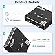 HDMI Switch Splitter 8K@60Hz 4K@120Hz, Aluminium Bidirektional HDMI Switch 2 in 1 Out / 1 in 2 Out, Hdmi 2.1 Switcher Verteiler unterstützt 48Gbps 3D HDCP 2.3 für PS5/4 Fire Stick/Xbox/HDTV