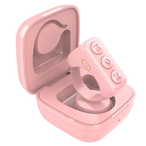 ZOZVO TikTok Remote Control for TikTok, Bluetooth Page Turner for iPad/Kindle App/iPhone/Android, TikTok Scrolling Ring (Pink)