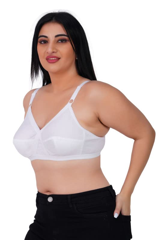 Buy IPP Women's Cotton Bra Plus Size for Heavy Bust Full Coverage Non