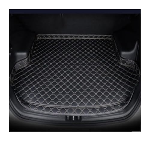 Tapis de coffre de voiture pour Tiguan 2009-2016 style luxueux sur mesure noir beige