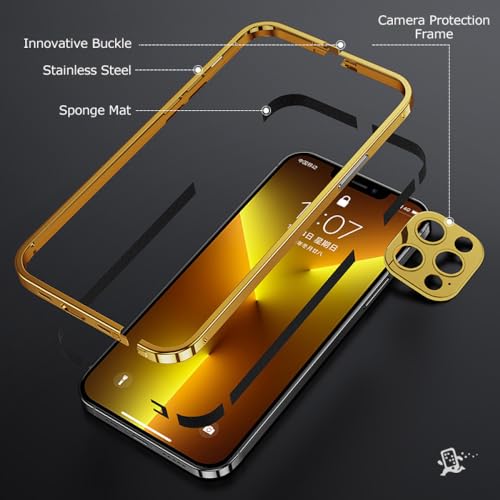 Coque iPhone 14 Pro Max antichoc avec protège objectif et cadre aluminium - 7